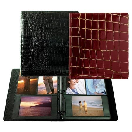 RAIKA Raika RO 161 BLK 8.5in. x 11in. Three Ring Binder Photo Album - Black RO 161 BLK